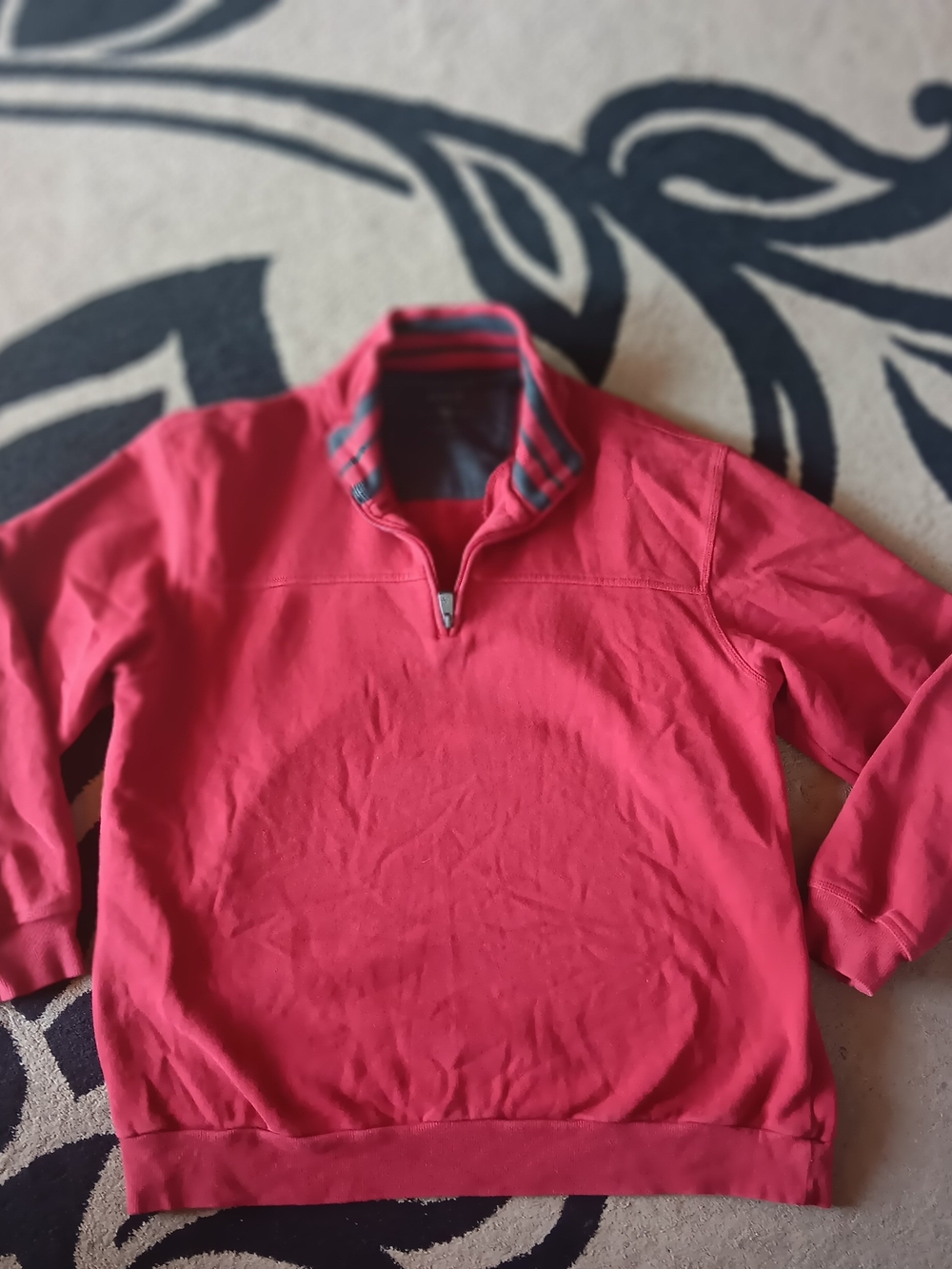 Arrow Red Quarter-Zip Pullover Sweatshirt